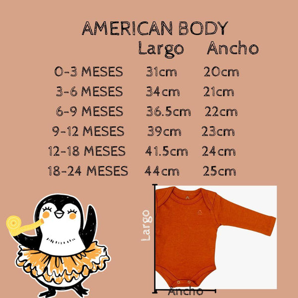 American Body Manga Larga - 100% Algodón - PetitePlaceStore