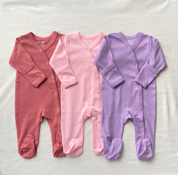 TRIPACK Bodysuit with Happy Feet - 100% Algodón